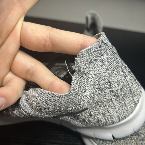 Nike Free RN Flyknit 2017 Women's Size 9 Running Shoes Black White Oreo - Picture 2 of 9